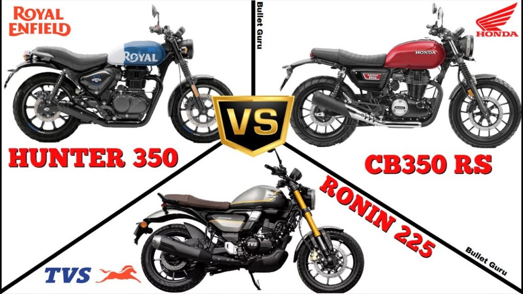 TVS Ronin vs Hunter 350 vs Honda CB350