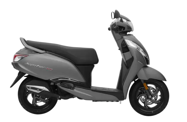 tvs jupiter 125cc disc metalic grey