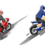 motorcycle riding style Defensive vs aggresive