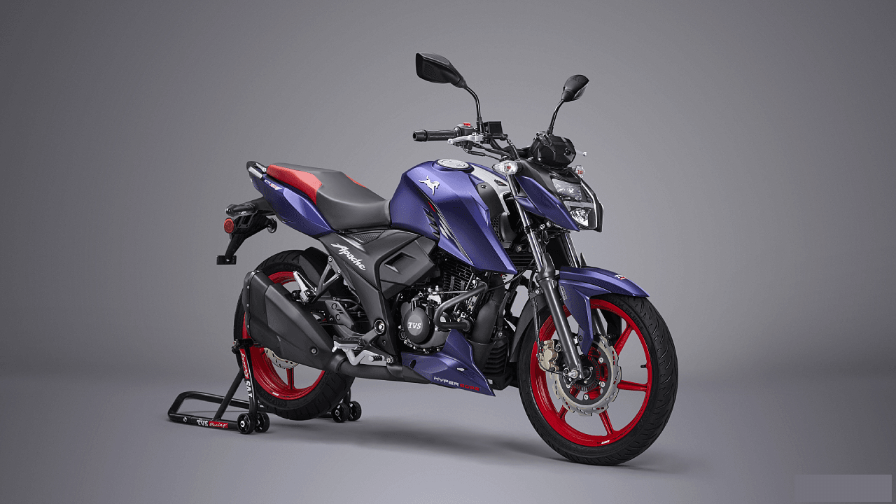 tvs apache rtr160 4v blue