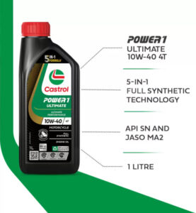 Castrol 10W40 power 1 ultimate 4t Engine Oil 5 in 1