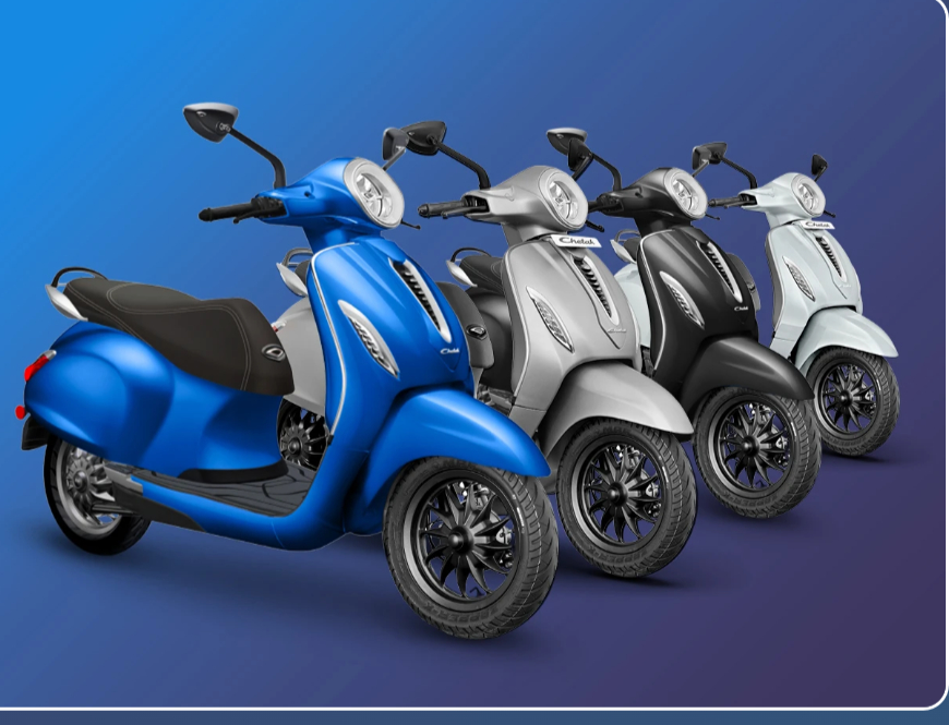New Chetak Blue 3202 - High Range Electric Scooter -